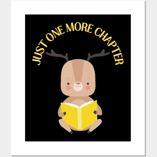 Little deer reading book Just one more chapter I Love Books Bookoholic Posters and Art